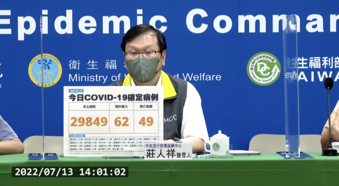 今本土+29849、境外+62　新增49例死亡